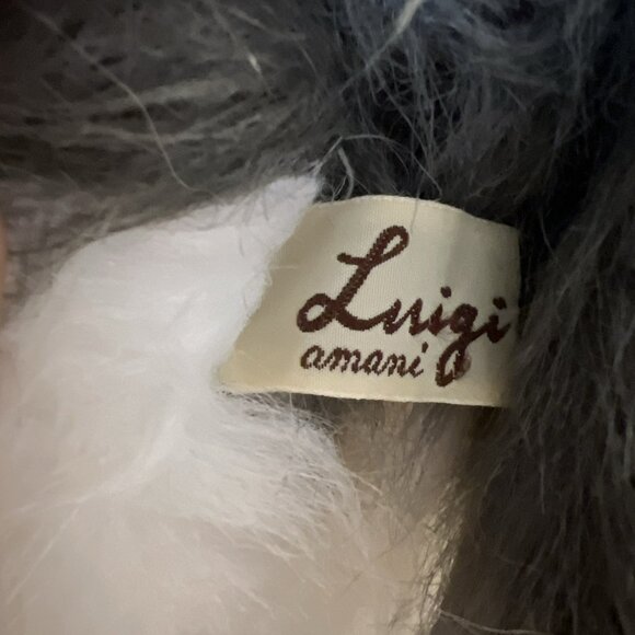 English Sheepdog Shaggy Dog Puppy Luigi Amani Stuffed Animal Korea 15" - Picture 17 of 17